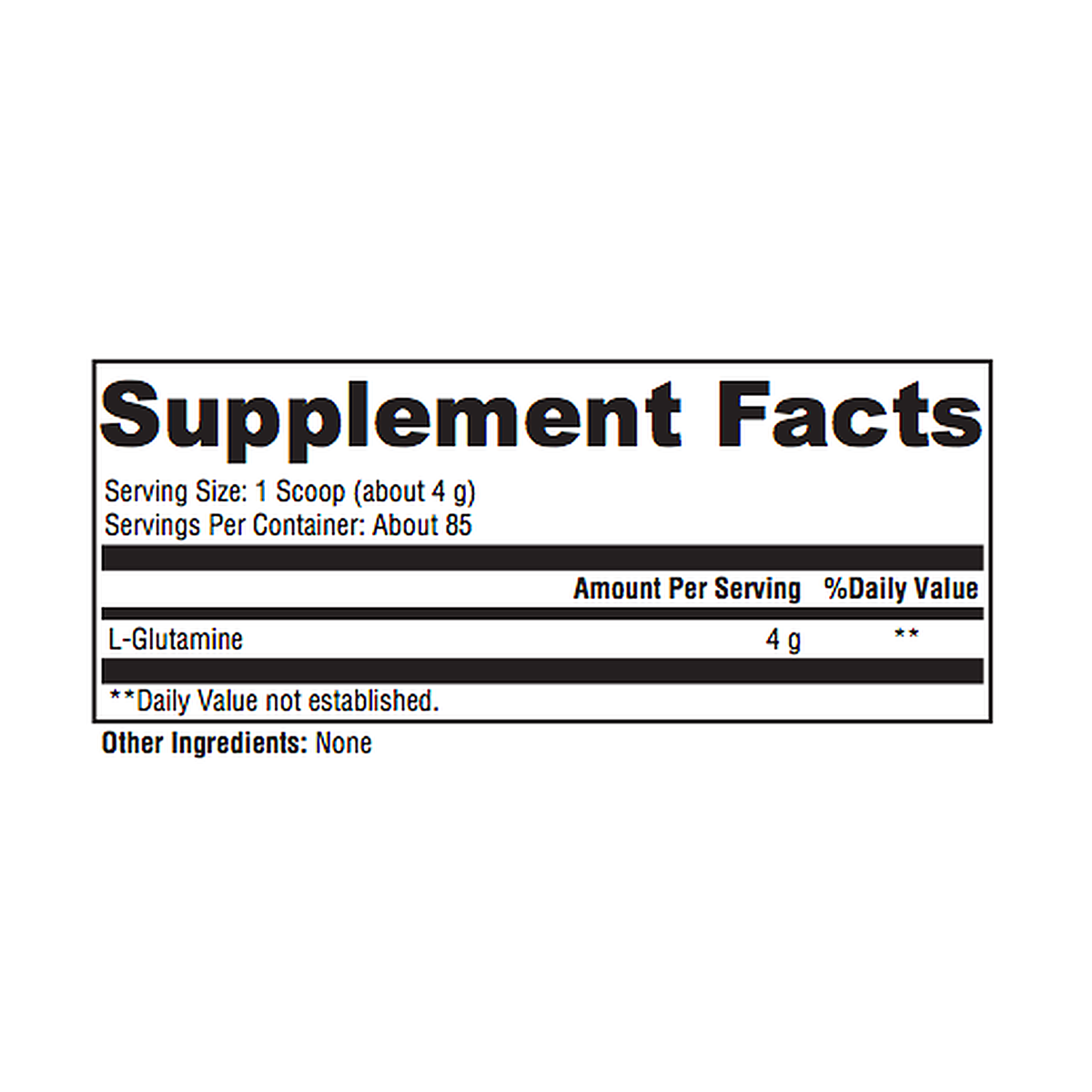 L-Glutamine 4g