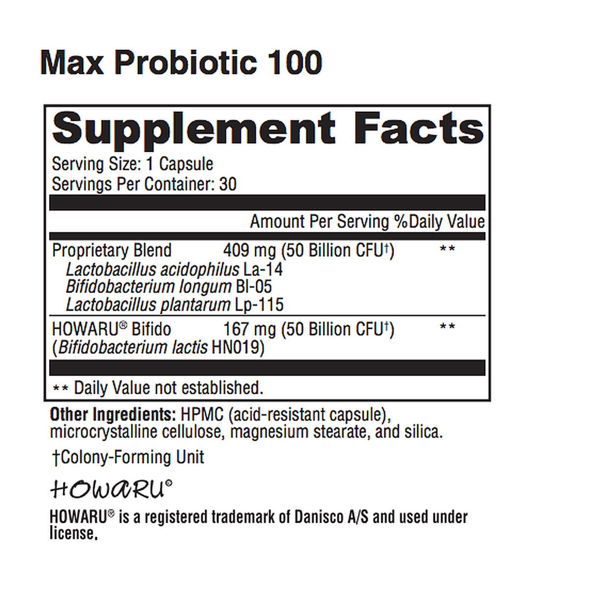Max Probiotic-100