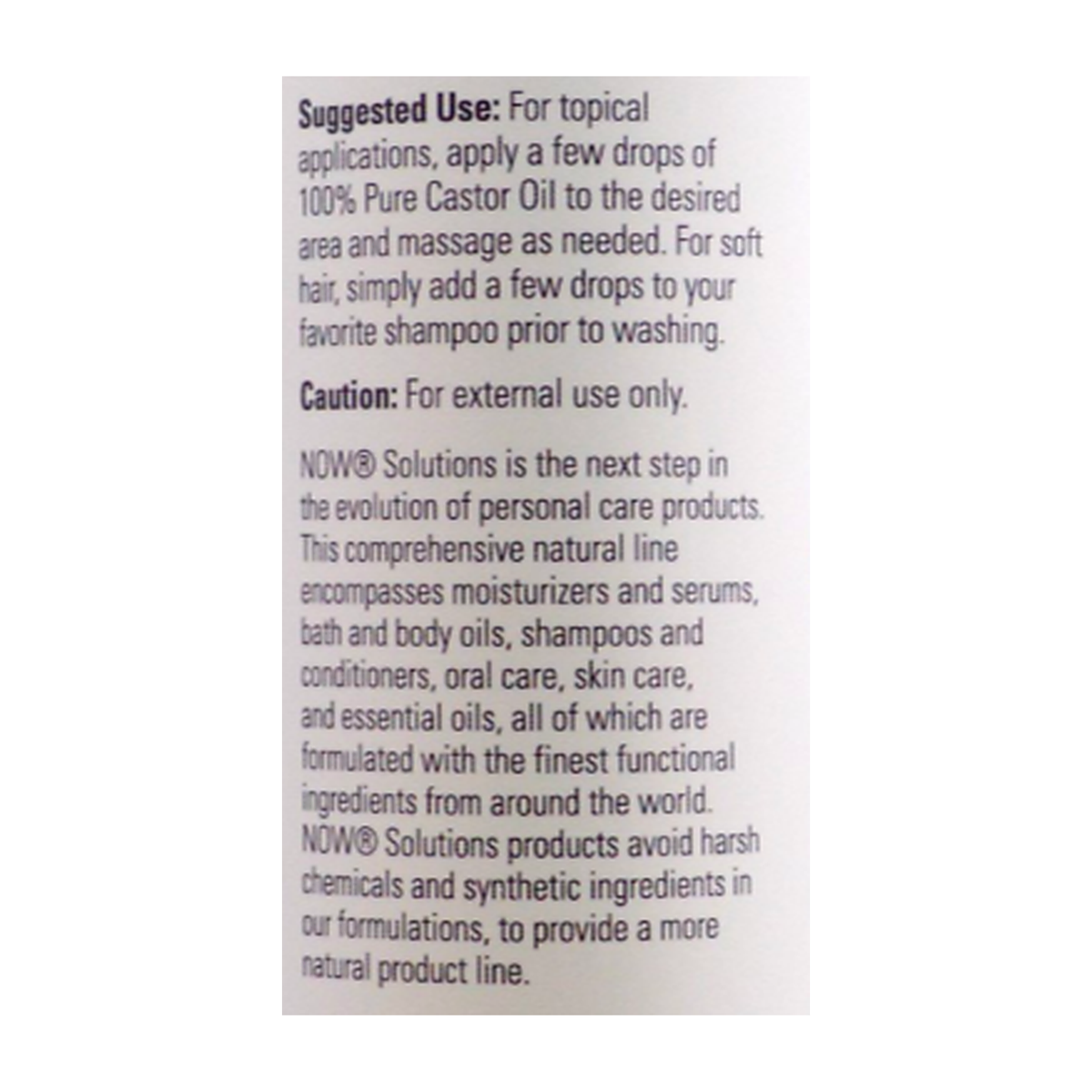 Castor Oil 16oz (NOW)