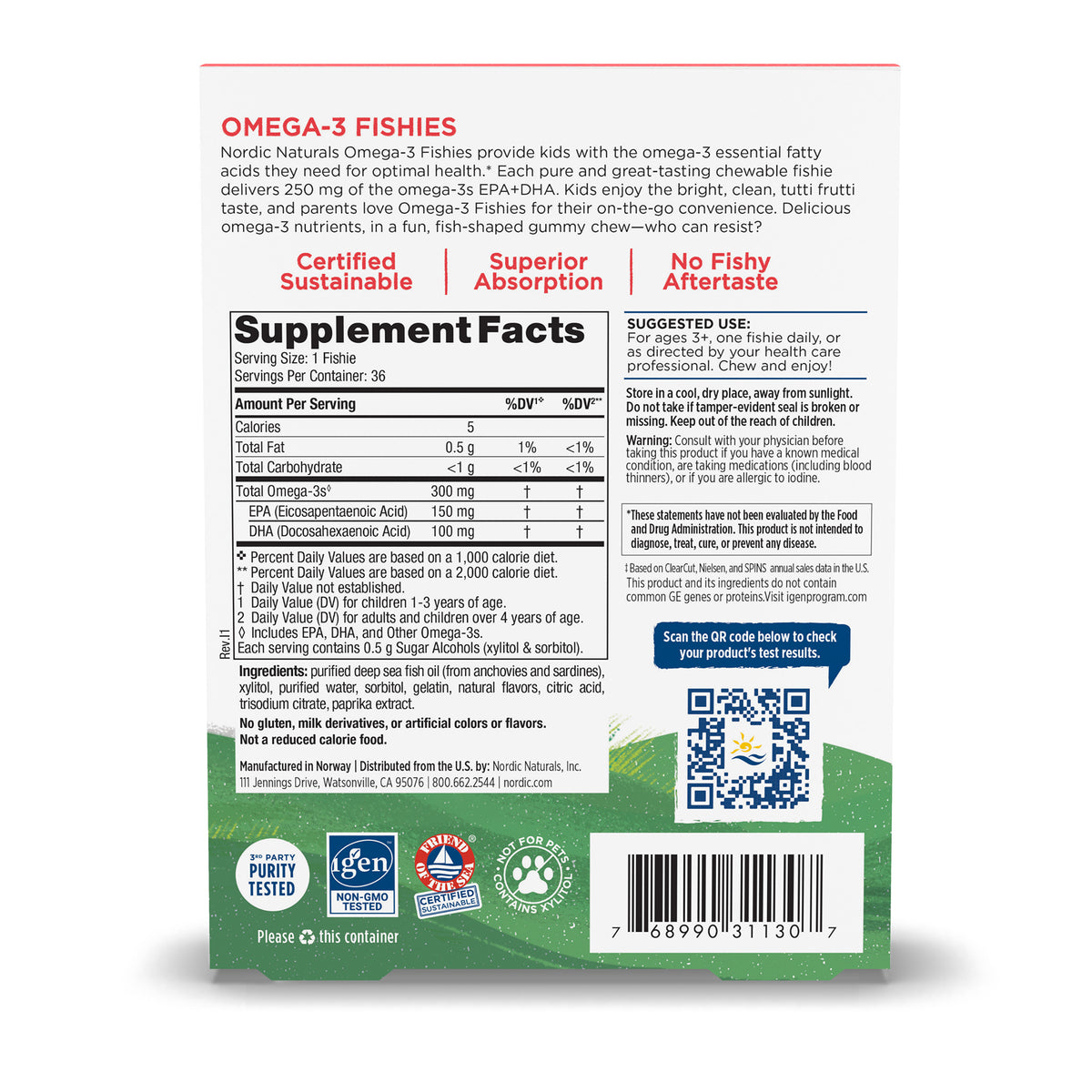 Nordic Omega-3 Fishies