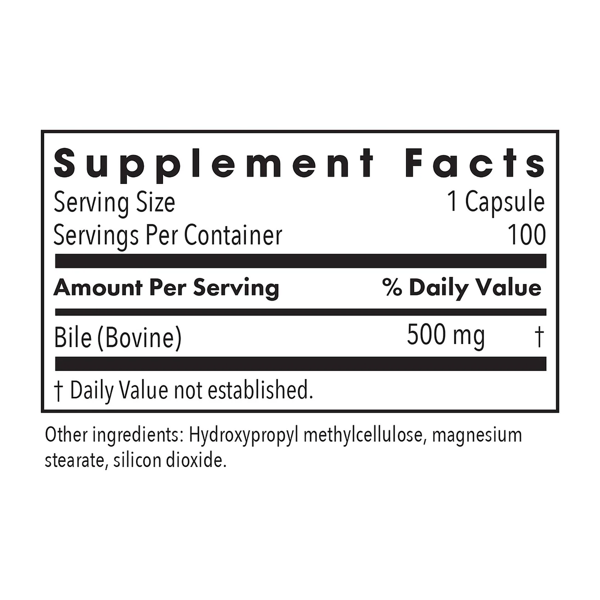 Ox Bile 500mg