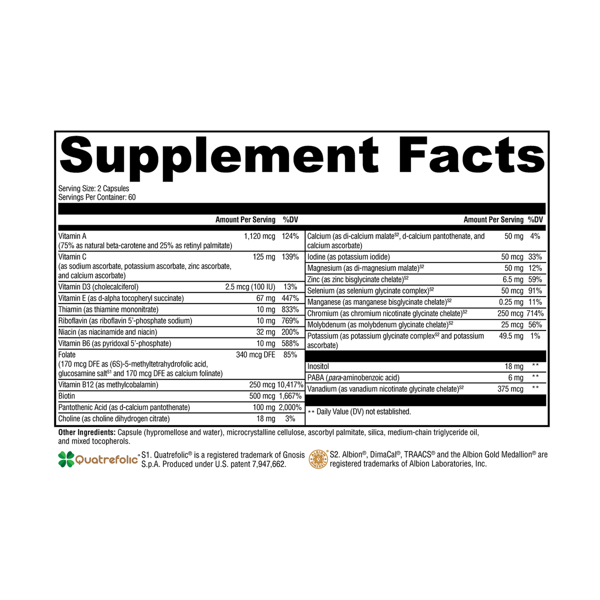 Active MultiNutrients WITHOUT Copper & Iron