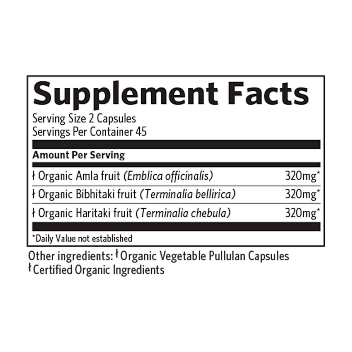 Triphala - Digestion & Colon Cleanse