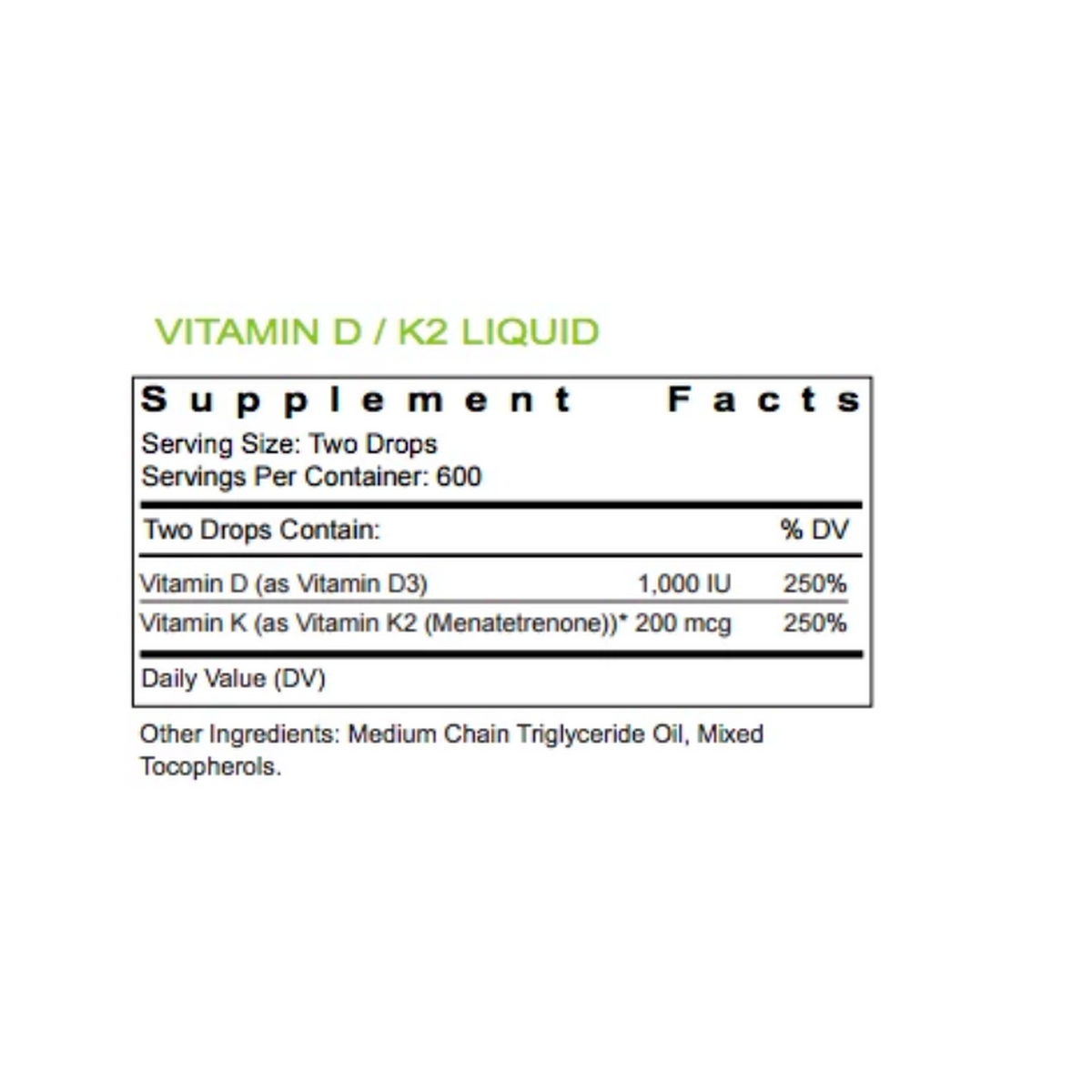 Vitamin D/K2 (Thorne)