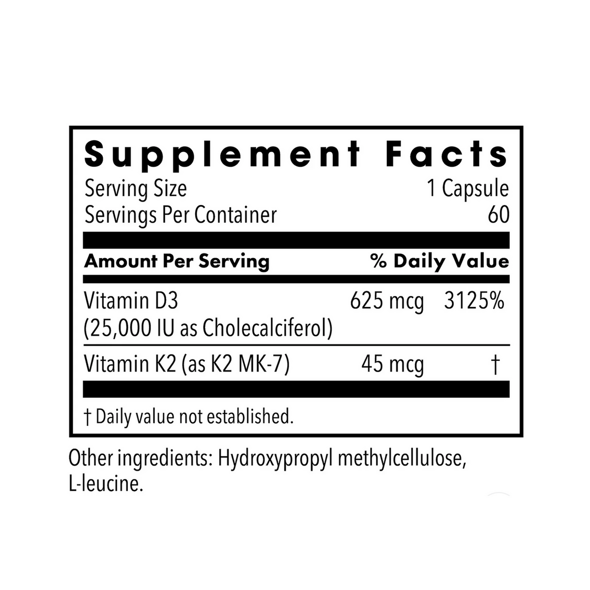 Vitamin D3 25,000 IU