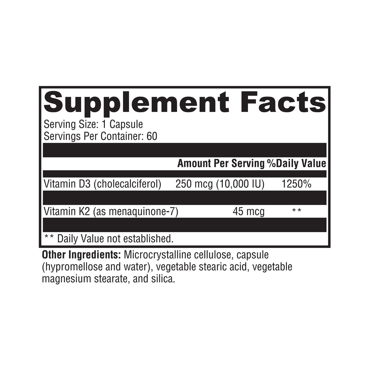 Vitamin D3-K2 10,000